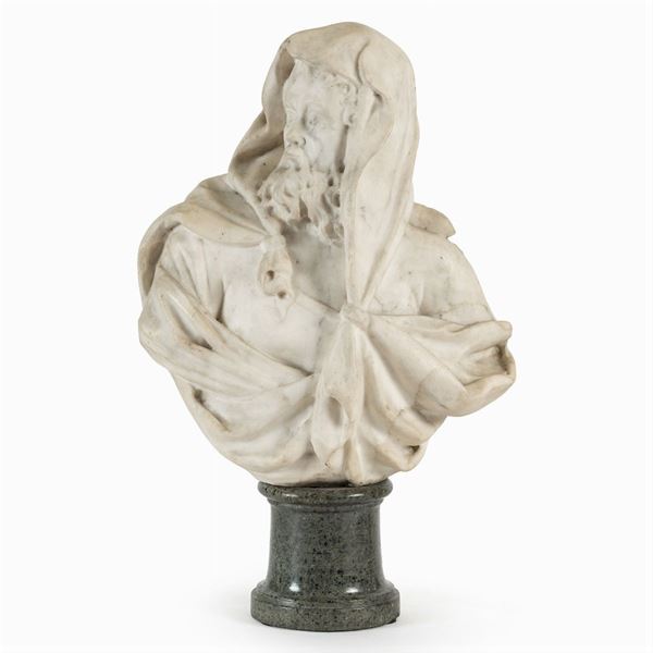 Scultura in marmo bianco  (Italia, XVIII Sec.)  - Asta Dipinti Antichi, Arredi, Sculture e Oggetti d'Arte - Colasanti Casa d'Aste