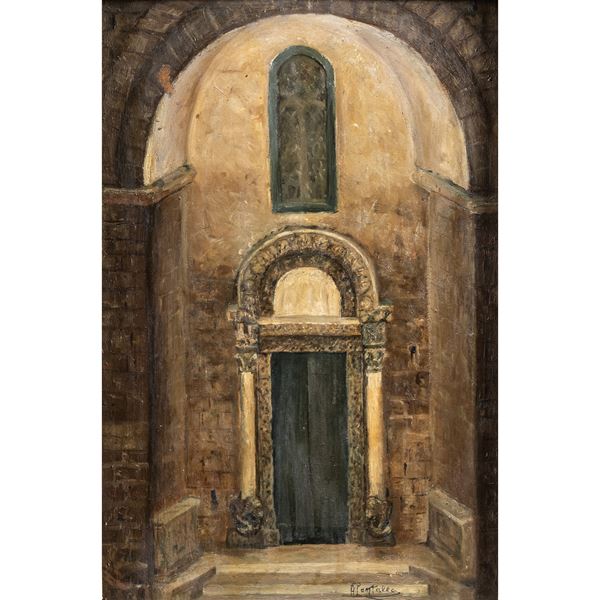Pittore napoletano  (fine XIX-XX Sec.)  - Asta Dipinti Antichi, Arredi, Sculture e Oggetti d'Arte - Colasanti Casa d'Aste