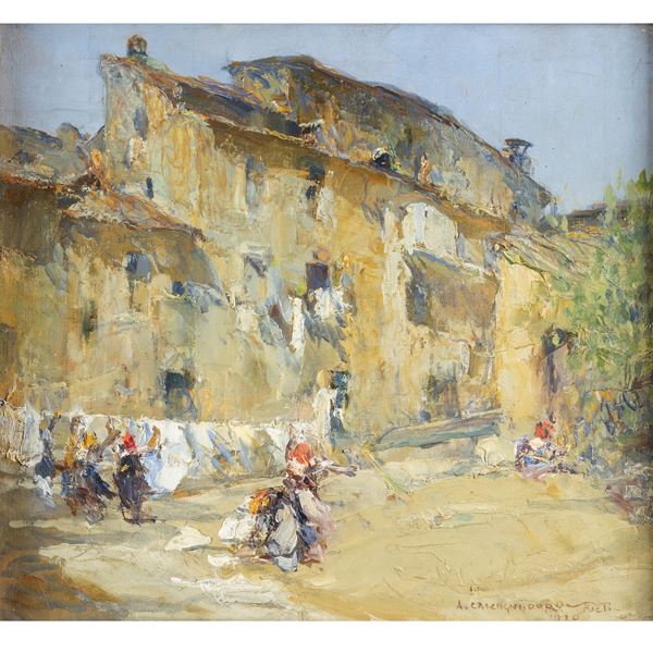 Antonino Calcagnadoro  (Rieti 1876 - Rome 1935)  - Auction Old Master Paintings, Furniture, Sculpture and  Works of Art - Colasanti Casa d'Aste