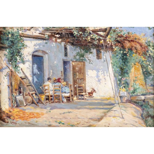 Pittore spagnolo  (fine XIX-XX Sec.)  - Asta Dipinti Antichi, Arredi, Sculture e Oggetti d'Arte - Colasanti Casa d'Aste