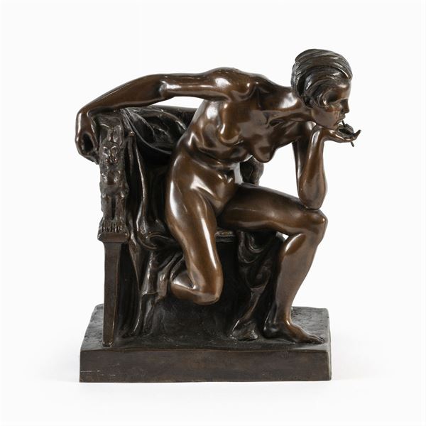 Edgardo Simone  (Brindisi 1890 - Stati Uniti 1948)  - Asta Dipinti Antichi, Arredi, Sculture e Oggetti d'Arte - Colasanti Casa d'Aste