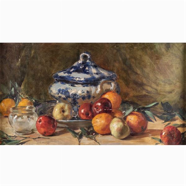 Paolo Emilio Passaro  (Vallo della Lucania 1878 - Napoli 1956)  - Asta Dipinti Antichi, Arredi, Sculture e Oggetti d'Arte - Colasanti Casa d'Aste