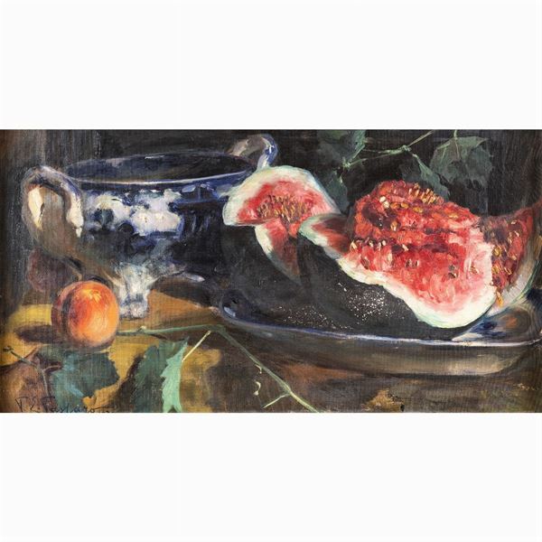 Paolo Emilio Passaro  (Vallo della Lucania 1878 - Napoli 1956)  - Asta Dipinti Antichi, Arredi, Sculture e Oggetti d'Arte - Colasanti Casa d'Aste