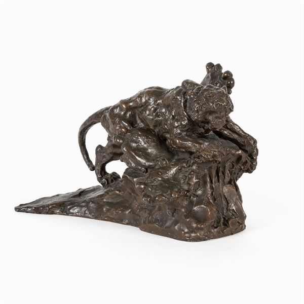 Edgardo Simone  (Brindisi 1890 - Stati Uniti 1948)  - Asta Dipinti Antichi, Arredi, Sculture e Oggetti d'Arte - Colasanti Casa d'Aste