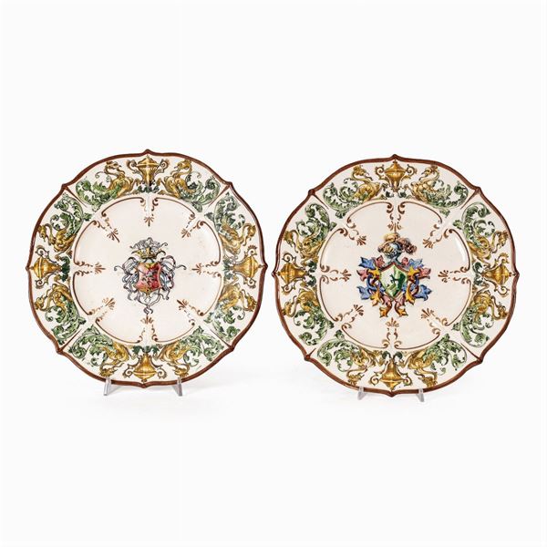 Pair of ceramic plates