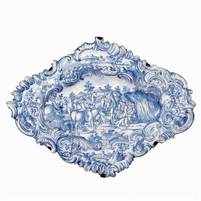 Grande Piatto da Parata in Maiolica