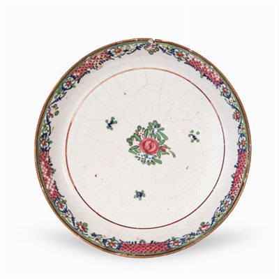 Piatto in Maiolica Policroma