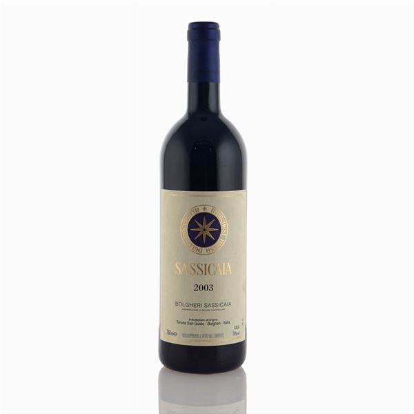 Tenuta San Guido, Sassicaia 2003  (Bolgheri)  - Asta Vini e Distillati Web Only - Colasanti Casa d'Aste
