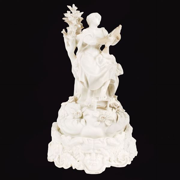 Gruppo in ceramica smaltata bianca  (Nove Bassano XVIII Sec.)  - Asta ASTA A TEMPO  - Colasanti Casa d'Aste