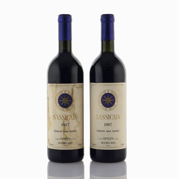Tenuta San Guido, Sassicaia 1987  (Bolgheri)  - Asta Vini e Distillati Web Only - Colasanti Casa d'Aste