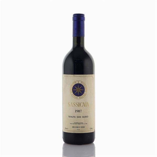 Tenuta San Guido, Sassicaia 1987  (Bolgheri)  - Auction Web Only Fine wine and Spirits - Colasanti Casa d'Aste