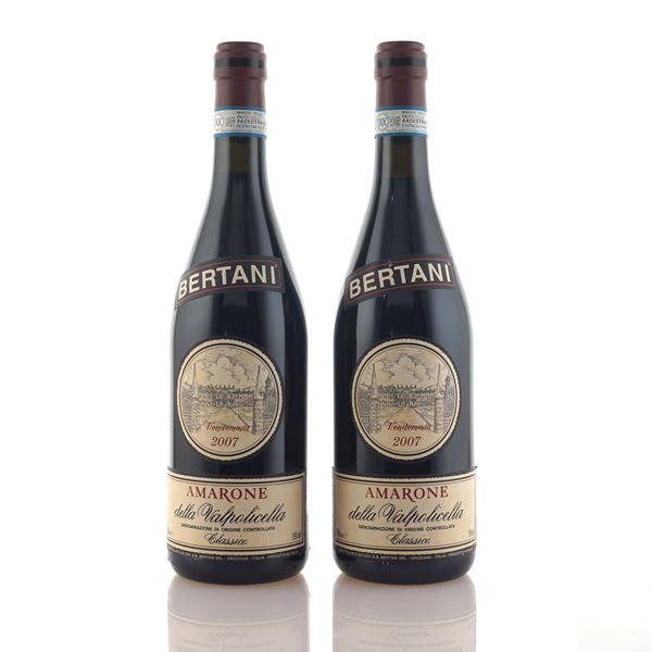Bertani, Amarone della Valpolicella Classico 2007  (Veneto)  - Auction Web Only Fine wine and Spirits - Colasanti Casa d'Aste
