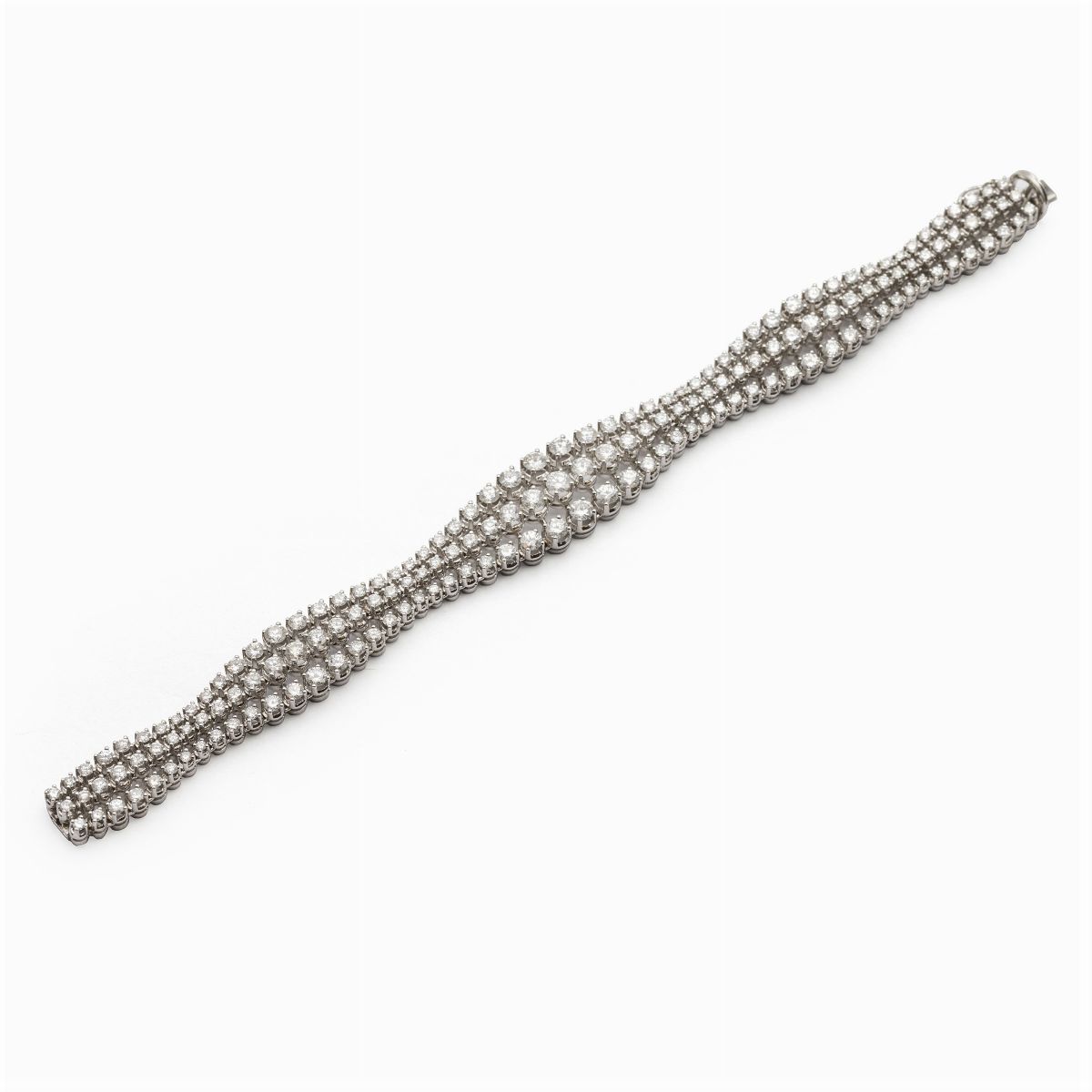 Bracciale in Oro Bianco 18kt e Diamanti