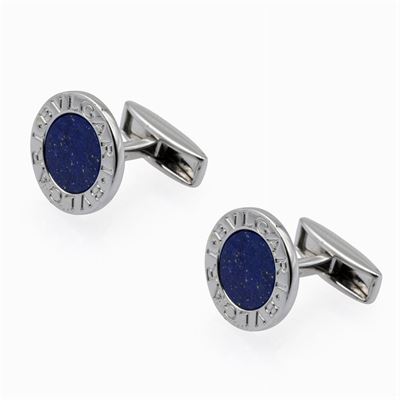 Bulgari, Gemelli Tondi in Argento e Lapislazzulo