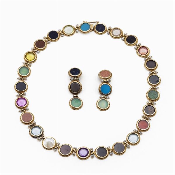 Parure composta da collana e orecchini  - Asta Gioielli Orologi Fashion Vintage - Colasanti Casa d'Aste
