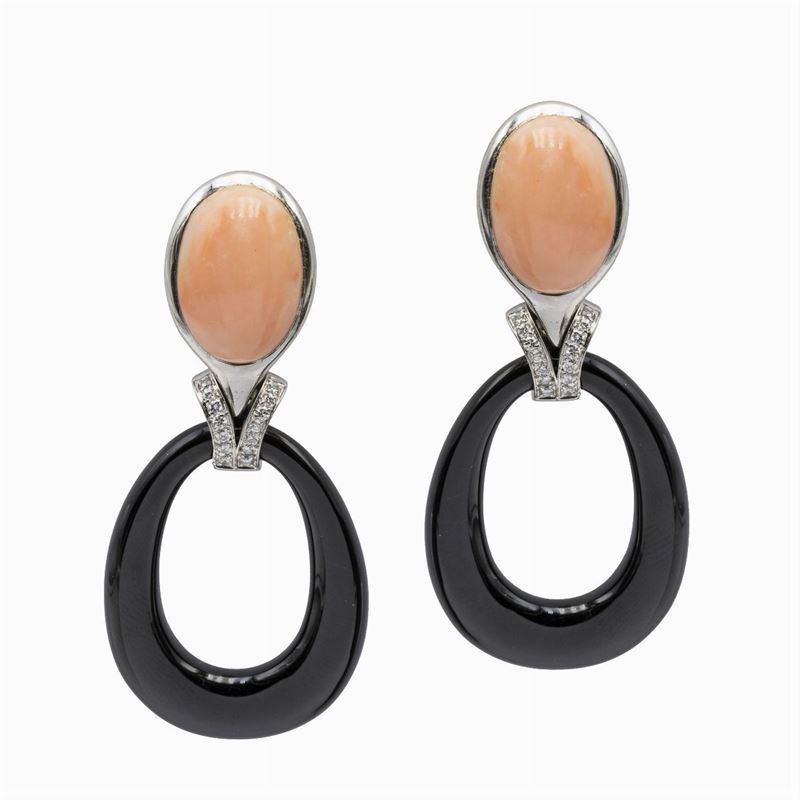 Orecchini Pendenti in Oro Bianco 18kt