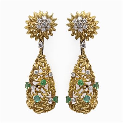 Orecchini Pendenti in Oro Giallo 18kt