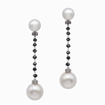 Orecchini Pendenti in Oro Bianco 18kt
