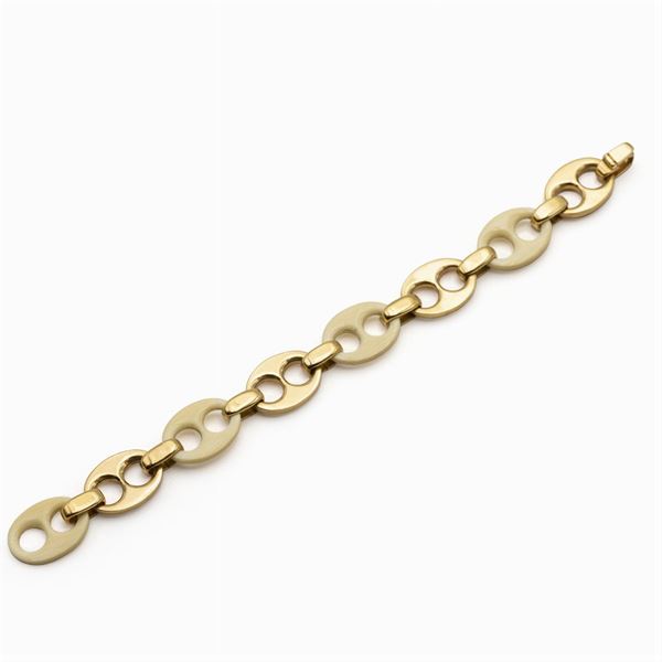Bulgari, 18kt yellow gold and bone bracelet