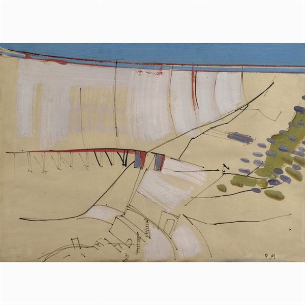 Piero Martina : Piero Martina  (Torino 1912 - 1982)  - Auction Timed Auction- 20th century Paintings - Colasanti Casa d'Aste