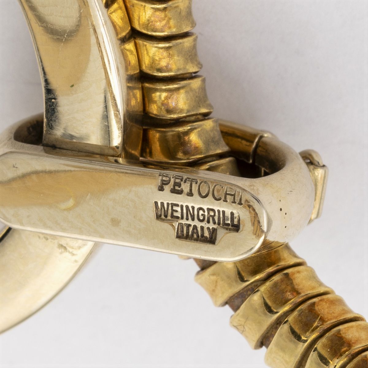 Weingrill per Petochi, Bracciale a Manetta in Oro Giallo 18kt