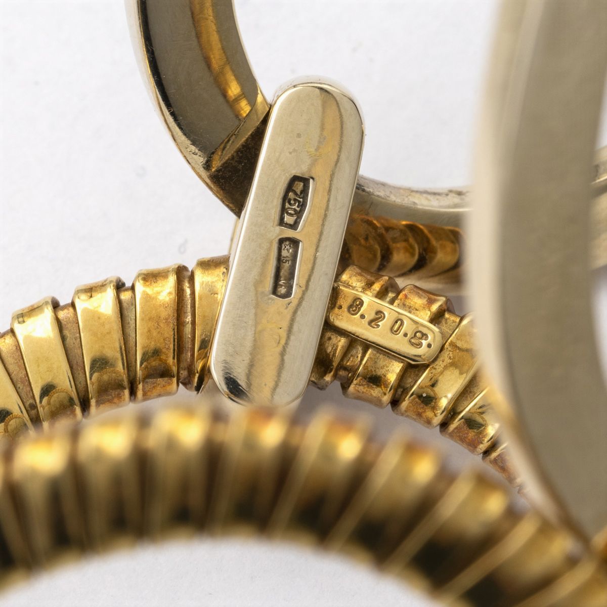 Weingrill per Petochi, Bracciale a Manetta in Oro Giallo 18kt