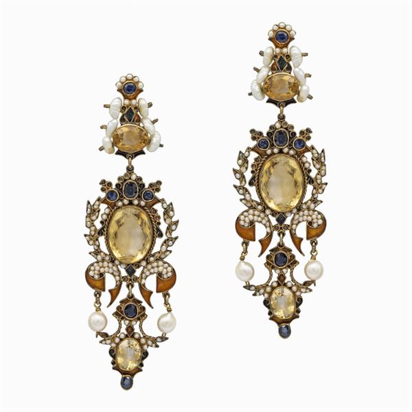 Percossi Papi, pendant earrings