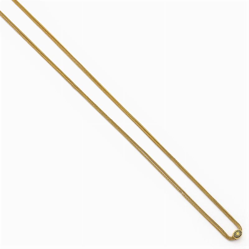 Collana Saliscendi in Oro Giallo 18kt
