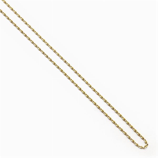 Lunga catena in oro giallo 18kt