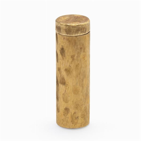 Portarossetto in oro giallo satinato 18kt