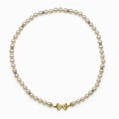 Collana Ad un Filo di Perle Coltivate