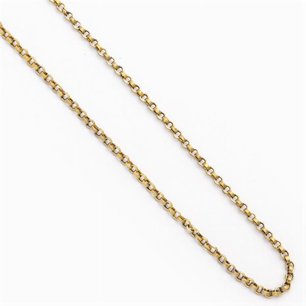 Lunga collana in oro giallo 18kt