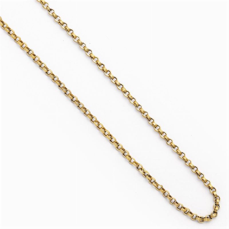 Lunga Collana in Oro Giallo 18kt