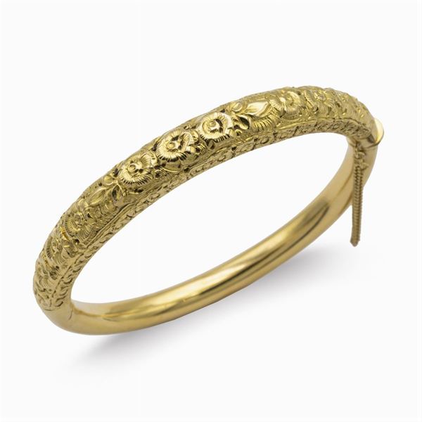 Bracciale Liberty a manetta in oro giallo 18kt