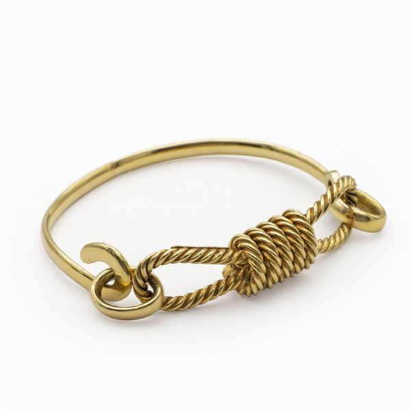 Bracciale a manetta in oro giallo 18kt  - Asta Gioielli Orologi Fashion Vintage - Colasanti Casa d'Aste