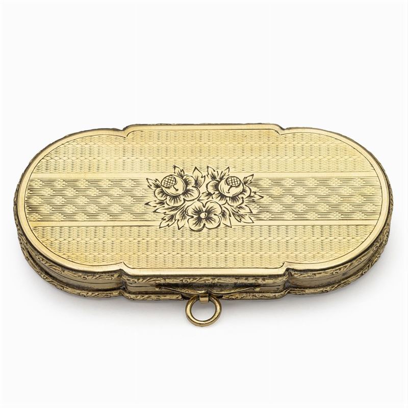 Trousse in Oro Giallo 18kt con Lavorazione Guilloché