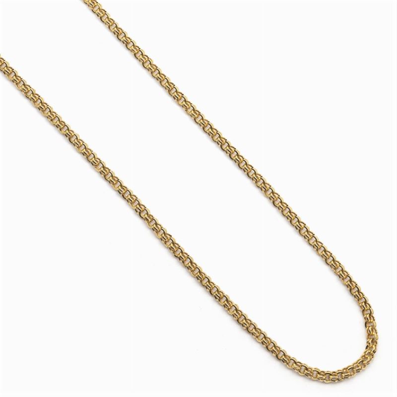 Lunga Collana in Oro Giallo 18kt