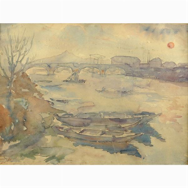 Firma indecifrabile  (XX Sec.)  - Asta Asta a Tempo - Dipinti del 900 Web Only - Colasanti Casa d'Aste