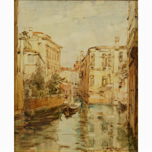 Oscar Sogaro  (Dolo 1888 - Venezia 1967)  - Asta Asta a Tempo - Dipinti del 900 Web Only - Colasanti Casa d'Aste