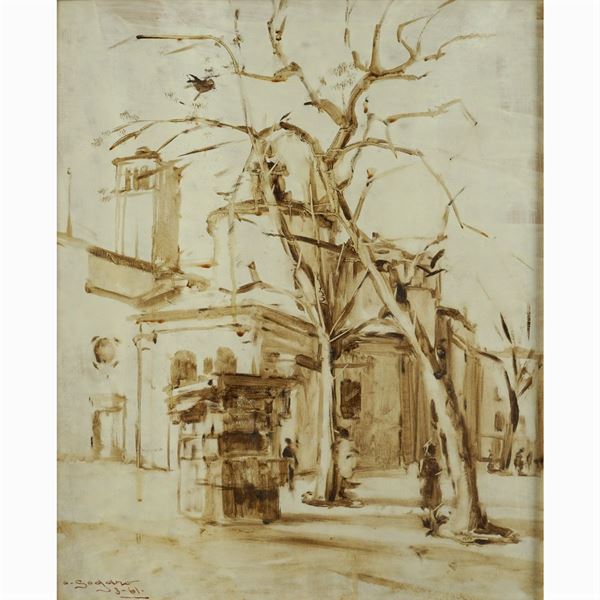 Oscar Sogaro  (Dolo 1888 - Venezia 1967)  - Asta Asta a Tempo - Dipinti del 900 Web Only - Colasanti Casa d'Aste