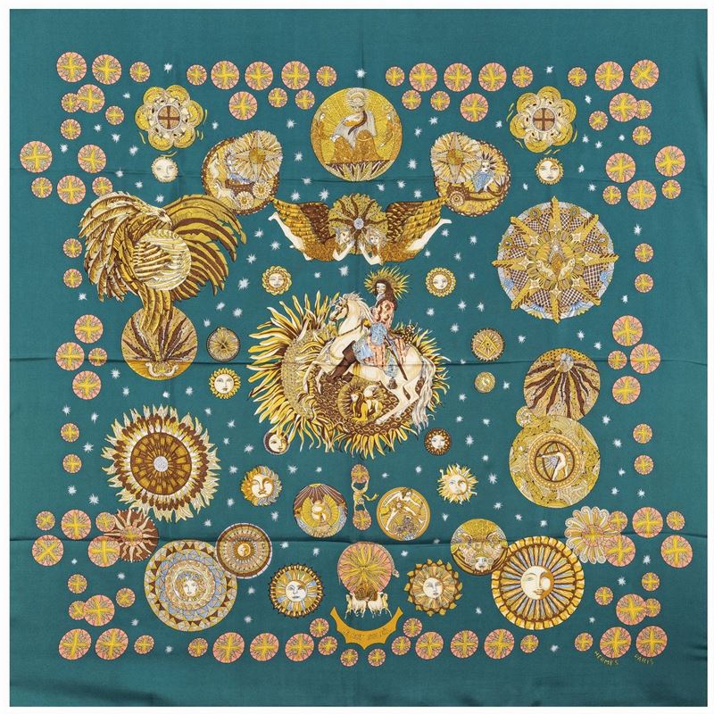 Hermès, Foulard Vintage Collezione le Roi Soleil