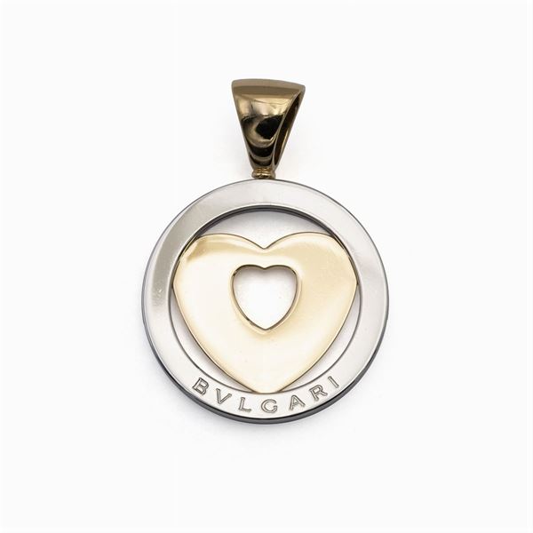 Bulgari, pendente tondo Cuore  (firmato)  - Asta Gioielli Orologi Fashion Vintage - Colasanti Casa d'Aste