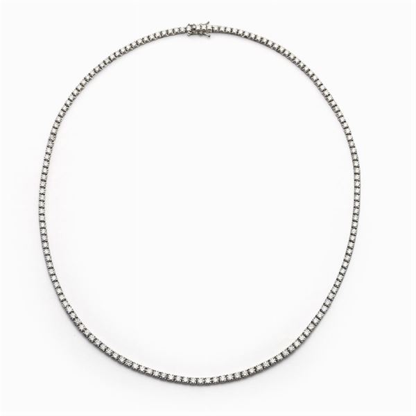 18kt white gold and diamonds Castonière