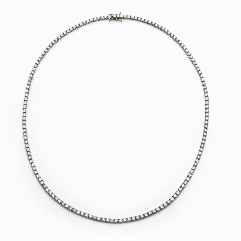 Castonière in Oro Bianco 18kt e Diamanti