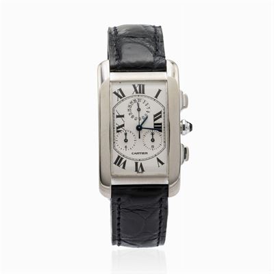 Cartier Tank Americaine Chronoflex, Orologio da Polso