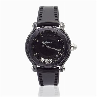 Chopard Happy Sport Black Ceramic, Orologio da Donna