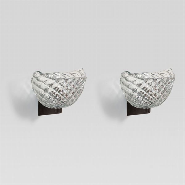 Carlo Scarpa, prod. Venini (2)  (Italia, anni 40)  - Asta Design e Arti Decorative del 900 - Colasanti Casa d'Aste