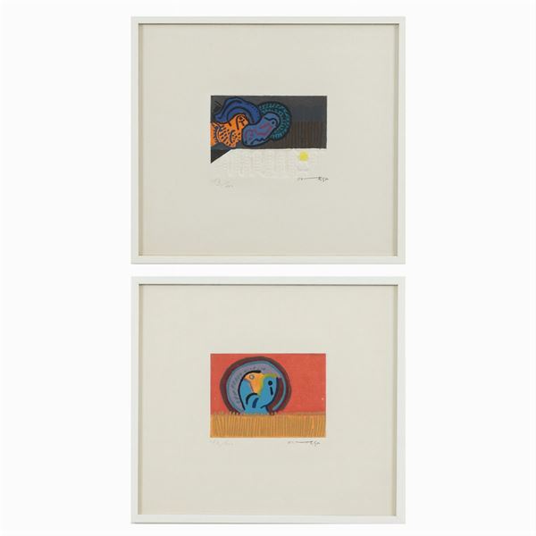 José García Ortega  (Arroba de los Montes 1921 - Parigi 1990)  - Auction Web Only  Modern and Contemporary Art - Colasanti Casa d'Aste