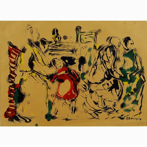 Achille Sdruscia  (Roma 1910 - 1994)  - Auction Web Only 20th century Paintings - Colasanti Casa d'Aste