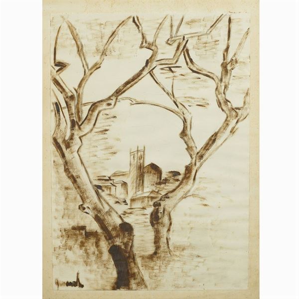 Firma indecifrabile  (Italia XX Sec.)  - Auction Web Only 20th century Paintings - Colasanti Casa d'Aste
